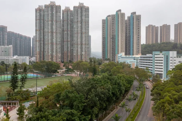 Maart 2022 Luchtfoto Van Hong Kong City Tseung Kwan — Stockfoto