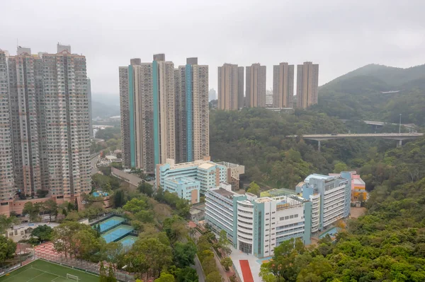 März 2022 Luftaufnahme Der Stadt Hongkong Tseung Kwan — Stockfoto