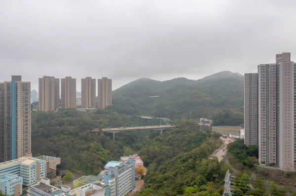 March 2022 Aerial View Hong Kong City Tseung Kwan — Stock Photo, Image