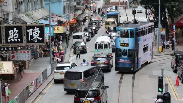 Iulie 2021 Pelerina Străzilor Drumul Tong Shui Hong Kong — Videoclip de stoc