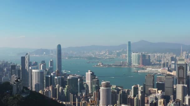 Sept 2021 Skyline Ciudad Hong Kong — Vídeos de Stock
