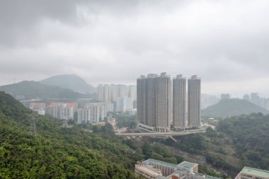 26 Mart 2022 Shun Lee Bölgesi, Kwun Tong 'daki yerleşim alanı.