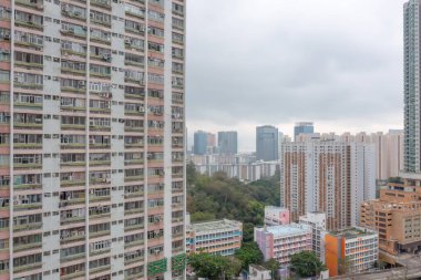 26 Mart 2022 Choi Wan malikanesindeki yerleşim alanı, hk 