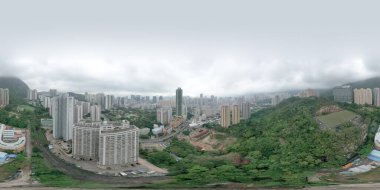 26 Mart 2022 Doğu Kowloon, HK 'daki yerleşim alanı.