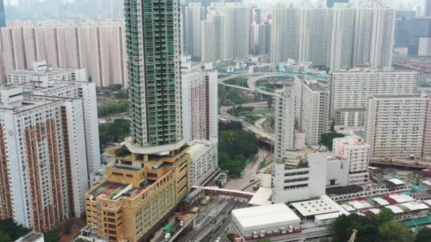 Marzo 2022 Paesaggio Urbano Della Zona Residenziale Kwun Tong Distretto — Video Stock