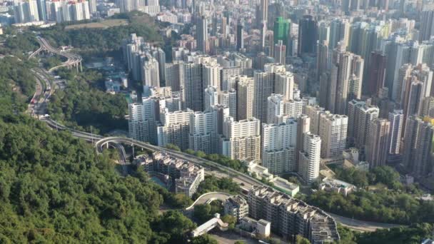 September 2021 Estate Stadt Hongkong — Stockvideo