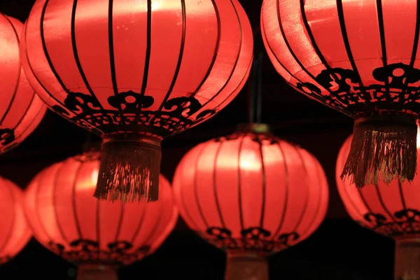 Die Traditionelle Rote Laterne Chinesischen Neujahrsfest — Stockfoto