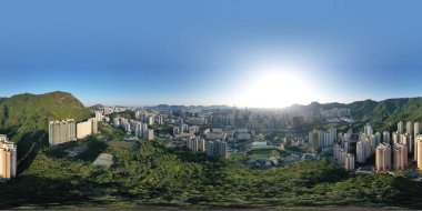 3 Nisan 2022 Kowloon 'daki yerleşim alanının manzarası. hk