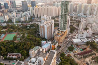 3 Nisan 2022 Ngau Chi Wan 'daki yerleşim alanı, hk