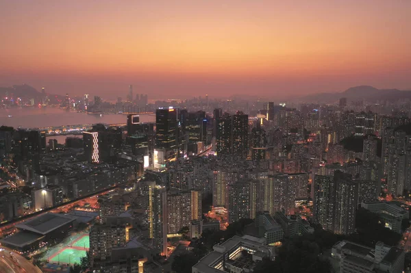 April 2022 Kwun Tong District Aerial View Hong Kong — Stock Photo, Image