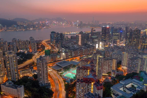 5 Nisan 2022 Kwun Tong bölgesi hava manzaralı, Hong Kong