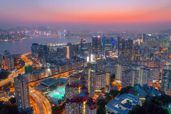 5 Nisan 2022 Kwun Tong bölgesi hava manzaralı, Hong Kong