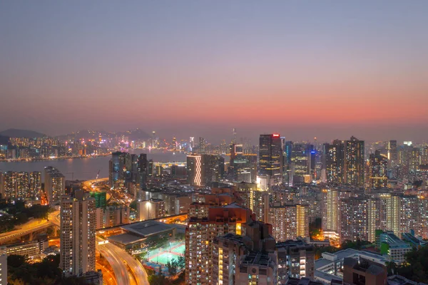 5 Nisan 2022 Kwun Tong bölgesi hava manzaralı, Hong Kong