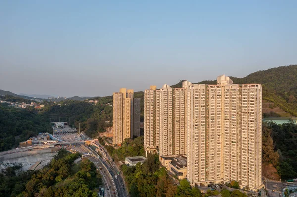 Abril 2022 Tseung Kwan Estrada Distrito Kwun Tong Hong Kong — Fotografia de Stock