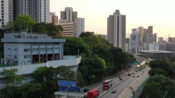 Tseung Kwan Road Okres Kwun Tong Hong Kong — Stock video