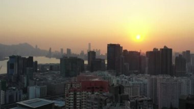 5 Nisan 2022 Kwun Tong bölgesi hava manzaralı, Hong Kong