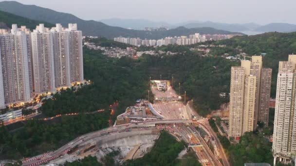 Tseung Kwan Väg Kwun Tong Distriktet Hong Kong — Stockvideo