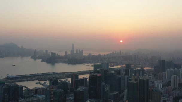 Abril 2022 Distrito Kwun Tong Vista Aérea Hong Kong — Vídeos de Stock