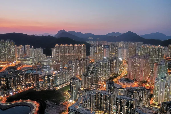 8 Nisan 2022 Panorama hava görüntüsü Hong Kong Şehri - Tseung Kwan O