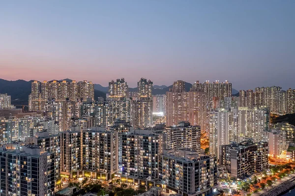 8 Nisan 2022 Panorama hava görüntüsü Hong Kong Şehri - Tseung Kwan O