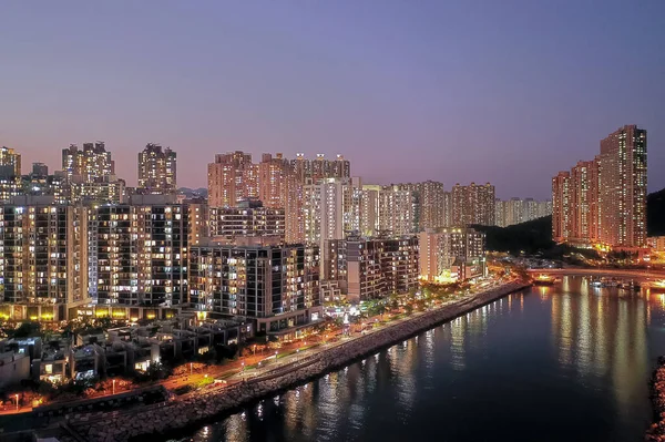 8 Nisan 2022 Panorama hava görüntüsü Hong Kong Şehri - Tseung Kwan O