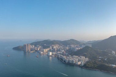 9 Nisan 2022 Siu Sai Wan, Hong Kong 'daki konutlar.