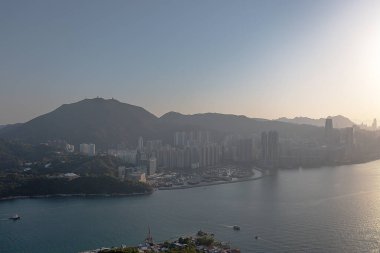 9 Nisan 2022 'de Hong Kong Aldrich Körfezi Çin' de.