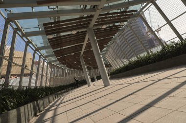 10 Nisan 2022 Kai Tak 'taki modern ayak köprüsü, hk