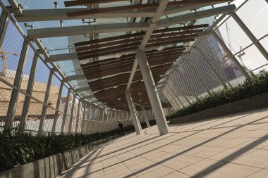 10 Nisan 2022 Kai Tak 'taki modern ayak köprüsü, hk