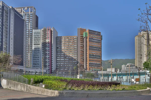 Апреля 2022 Года Гонконг Квартиры Высокой Плотности Сан Конг — стоковое фото