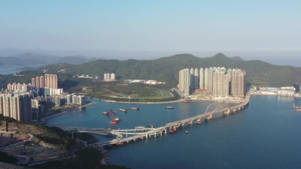 April 2022 View Junk Bay Tseung Kwan Bay — Stock Video