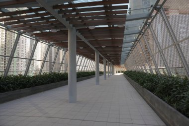 10 Nisan 2022 Kai Tak 'taki modern ayak köprüsü, hk