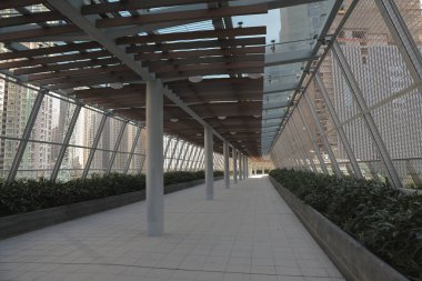 10 Nisan 2022 Kai Tak 'taki modern ayak köprüsü, hk