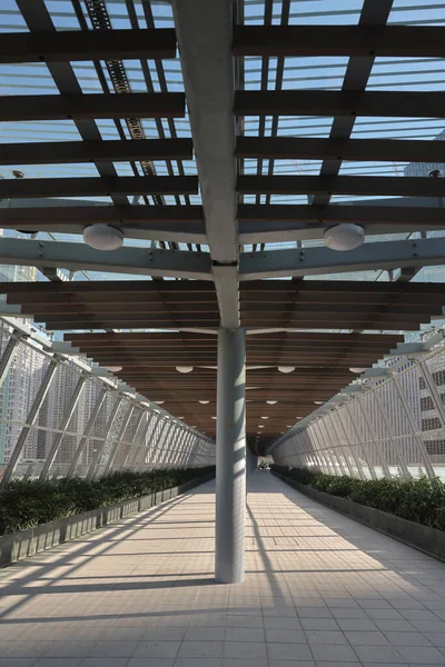 Abril 2022 Puente Pie Moderno Kai Tak —  Fotos de Stock