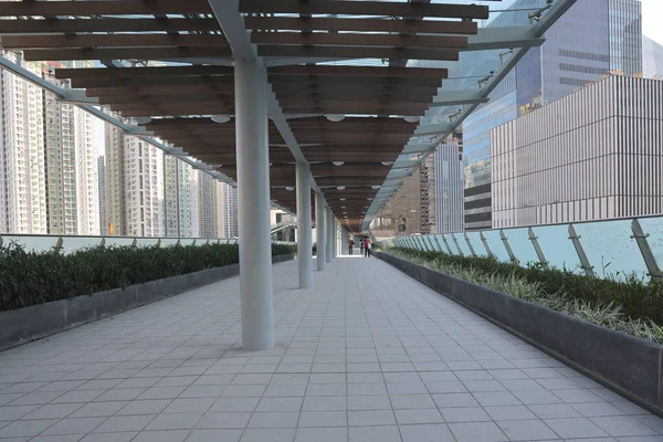 10 Nisan 2022 Kai Tak 'taki modern ayak köprüsü, hk