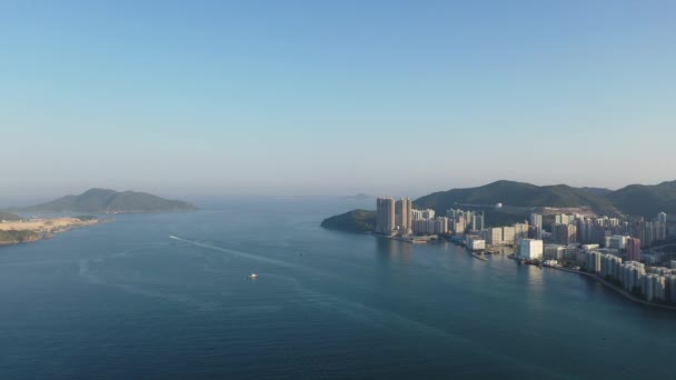 2022年4月9日位于香港的大同海峡景 — 图库视频影像