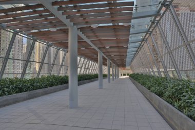 10 Nisan 2022 Kai Tak 'taki modern ayak köprüsü, hk