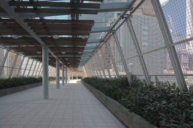 10 Nisan 2022 Kai Tak 'taki modern ayak köprüsü, hk