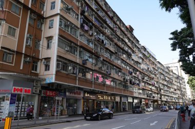 10 Nisan 2022 Sai Ying Pun Hong Kong 'daki Tong Lau