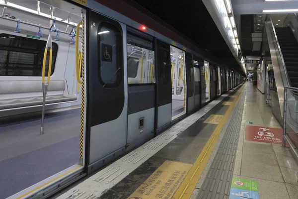 Abril 2022 Estação Trem Hung Hom Interior Timelapse — Fotografia de Stock