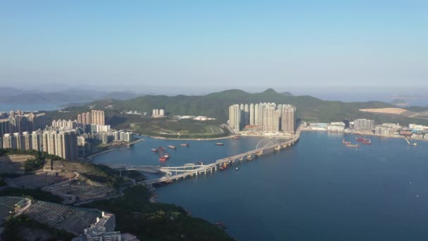 April 2022 View Junk Bay Tseung Kwan Bay — ストック動画