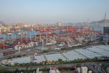 14 Nisan 2022 Tsing Yi Mobil kabin hastanesi, Covid-19 izolasyon merkezi.