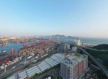 14 Nisan 2022 Tsing Yi Mobil kabin hastanesi, Covid-19 izolasyon merkezi.