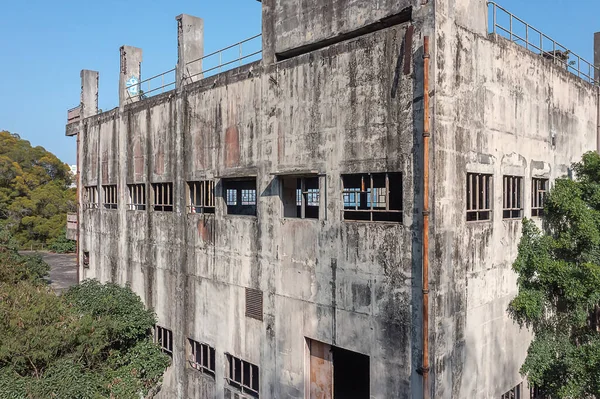 Апреля 2022 Года Руины Фабрики Гонконге Фабрика Окрашиванию Свиней — стоковое фото