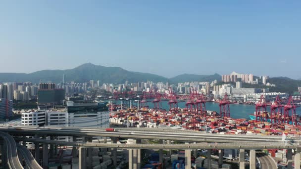 Квітня 2022 Шосе Цинг Біля Нам Ван Кок Гонконг — стокове відео