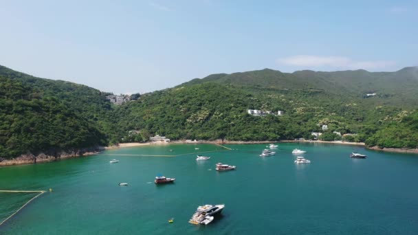 Aprile 2022 Bella Spiaggia Sabbiosa Hong Kong Clear Water Bay — Video Stock