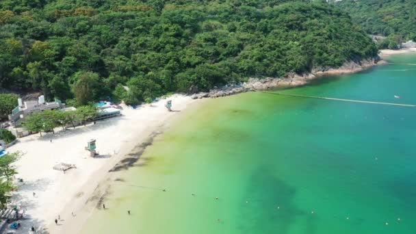 2022年4月23日香港の美しい砂浜 クリアウォーターベイ第二ビーチ — ストック動画