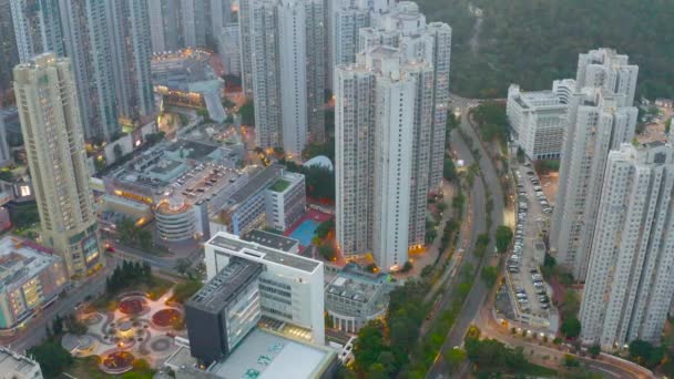 April 2022 Top View Hang Hau District Hong Kong — стоковое видео