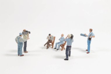 Film çekim ekibinin mini figürü.