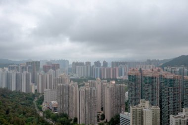 30 Nisan 2022 Po Lam, Hong Kong 'daki yerleşim bölgesi. 
